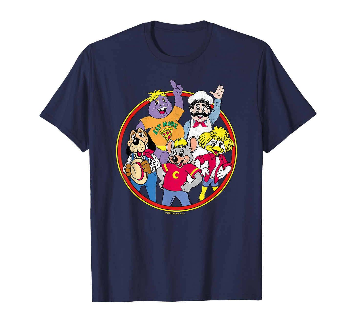 Chuck E. Cheese Vintage Friends Group Shot T-Shirt