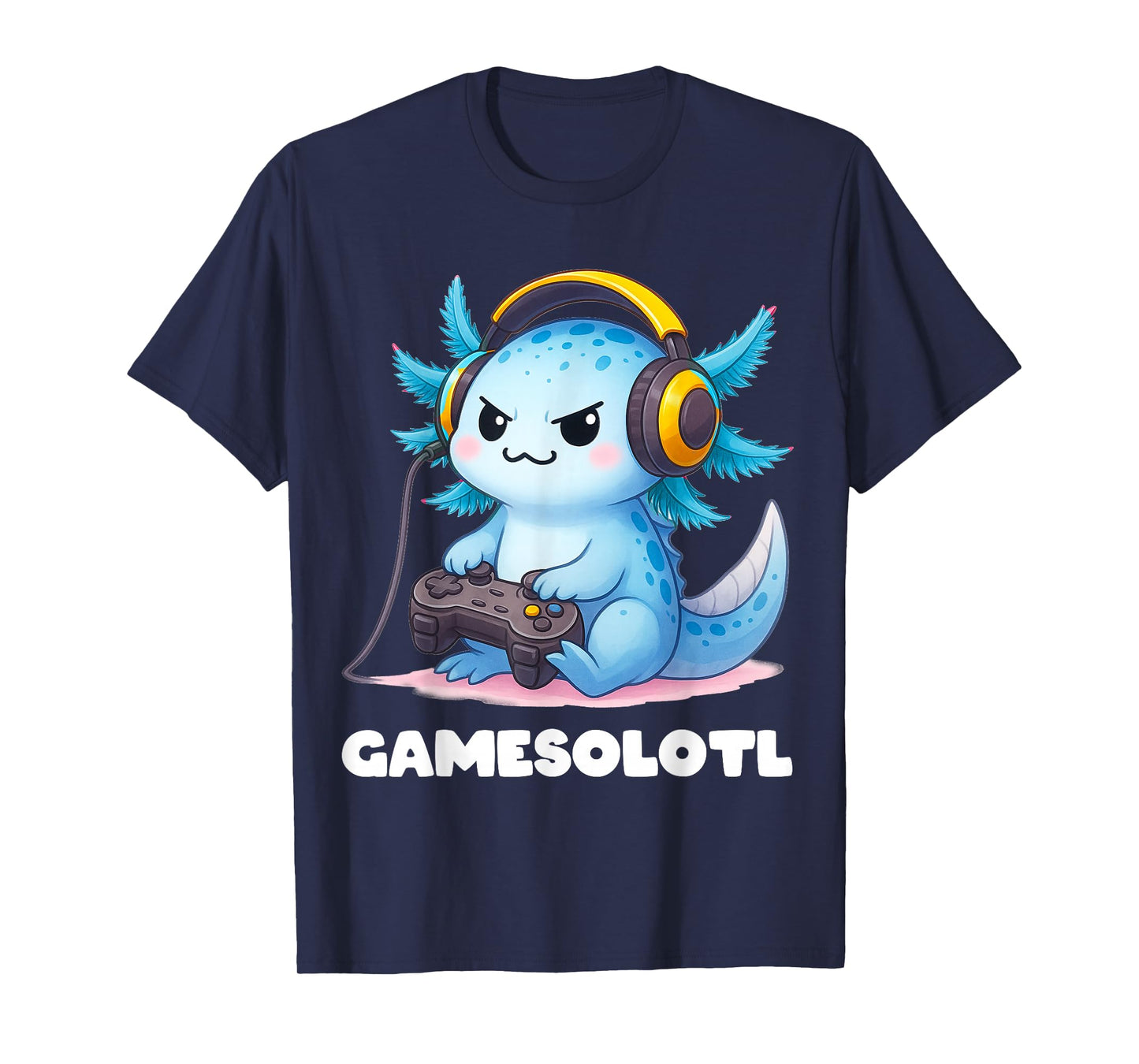 Anime Gamesolotl Axolotl Boys 10-12 Kid Gamer Gaming Clothes T-Shirt