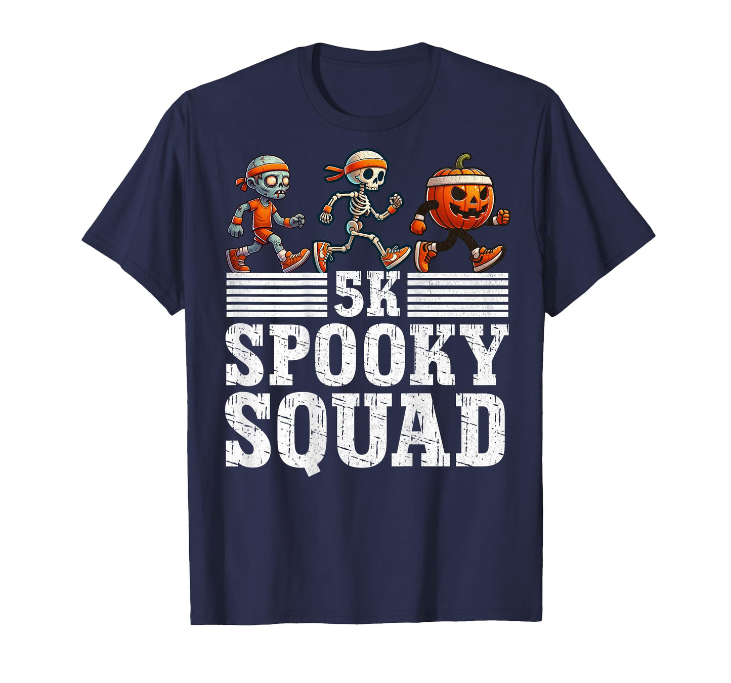 (BACK PRINT) Halloween Fun Run Matching Halloween 5K Runners T-Shirt
