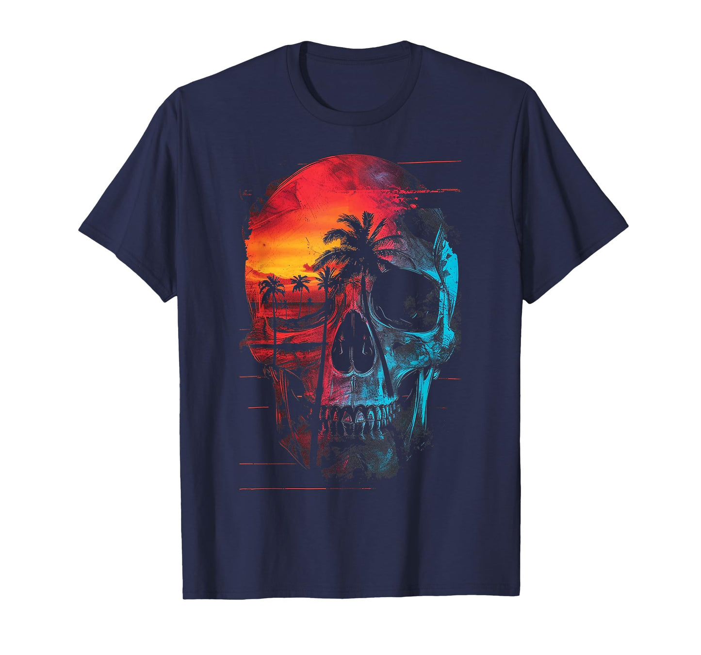 Beach Skull | Men Women XS - 6XL | Graphic T-Shirt