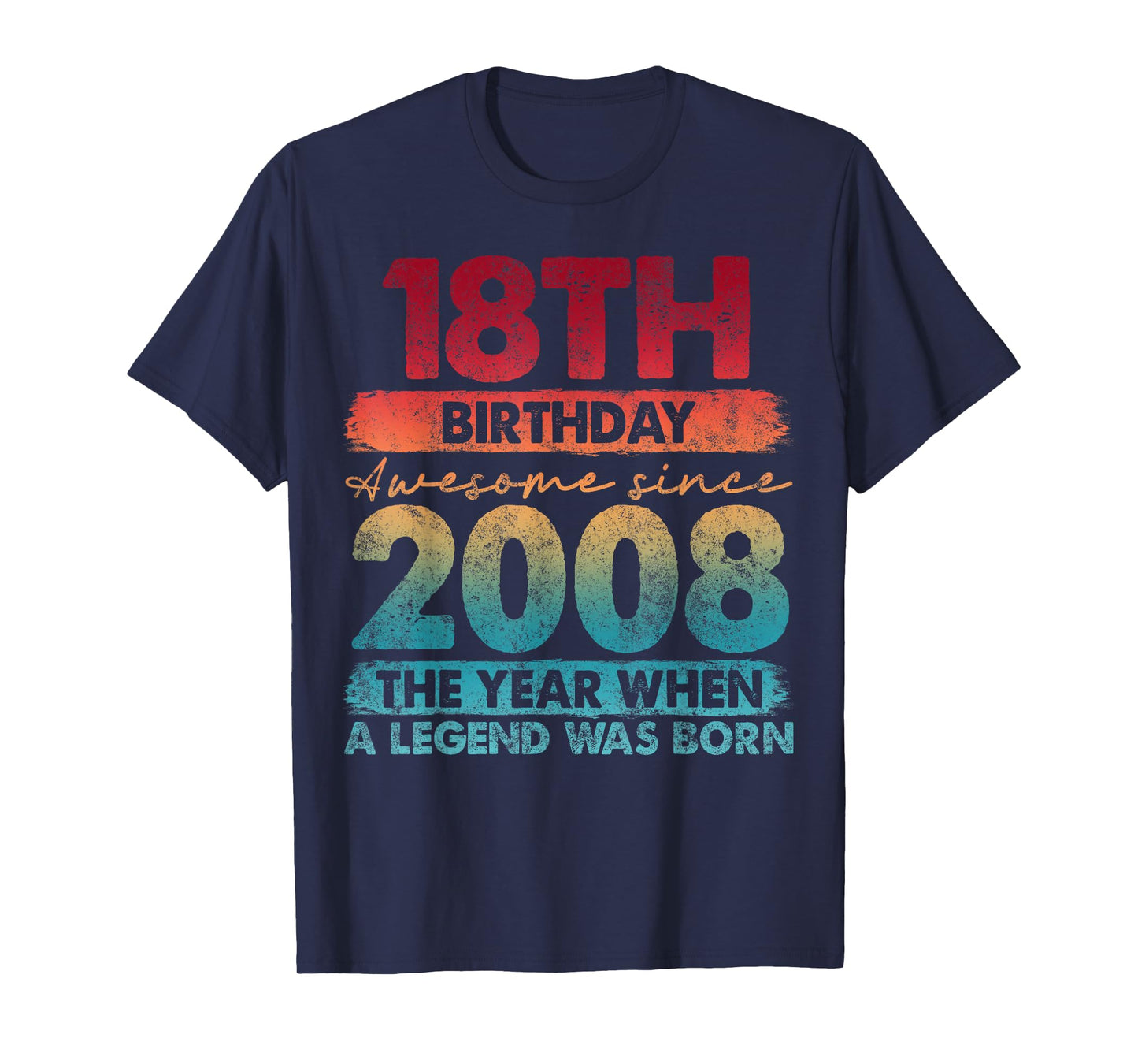 18 Year Old Gifts Vintage 2008 Limited Edition 18th Birthday T-Shirt