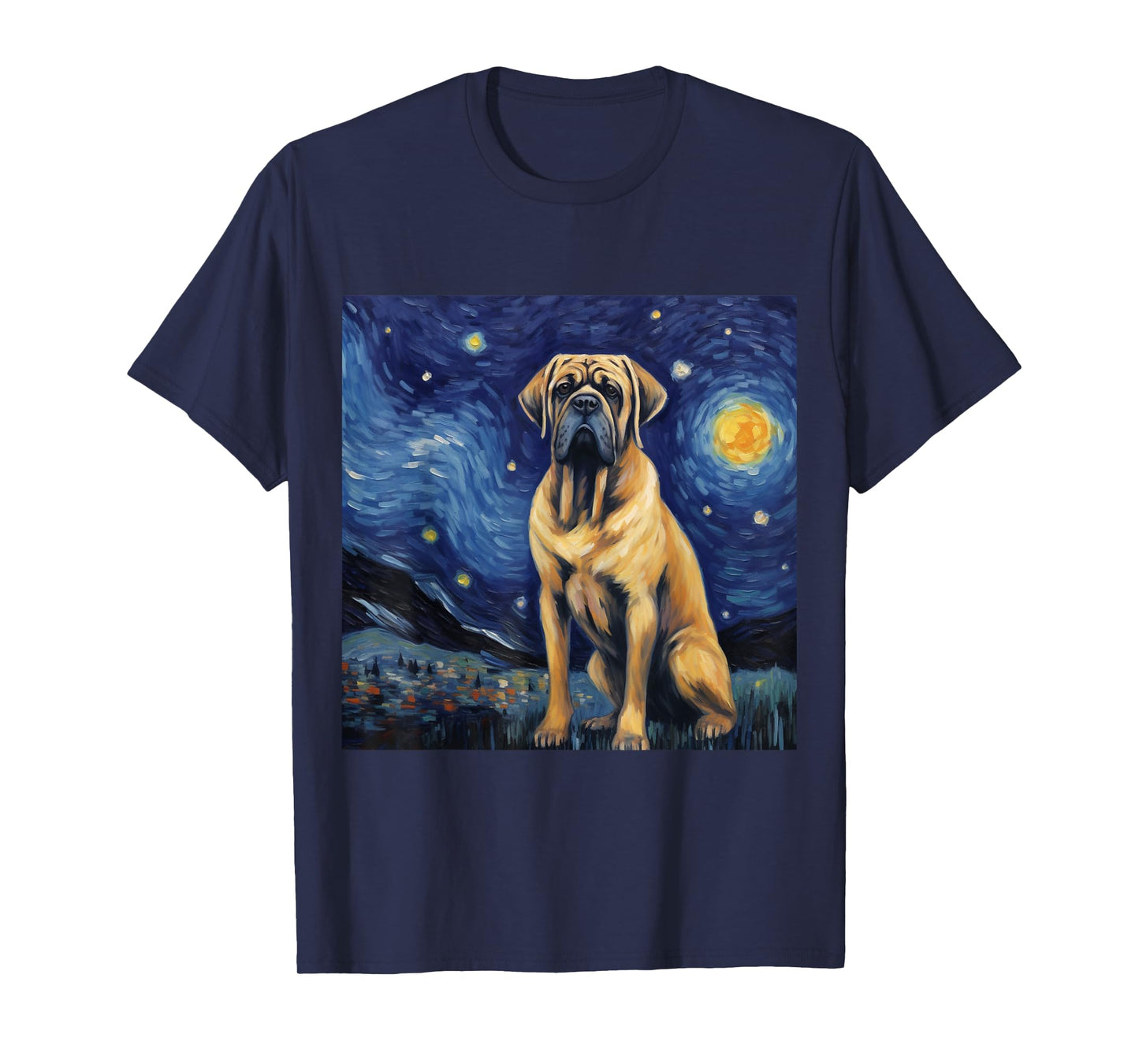 English Mastiff Starry Night - English Mastiff T-Shirt
