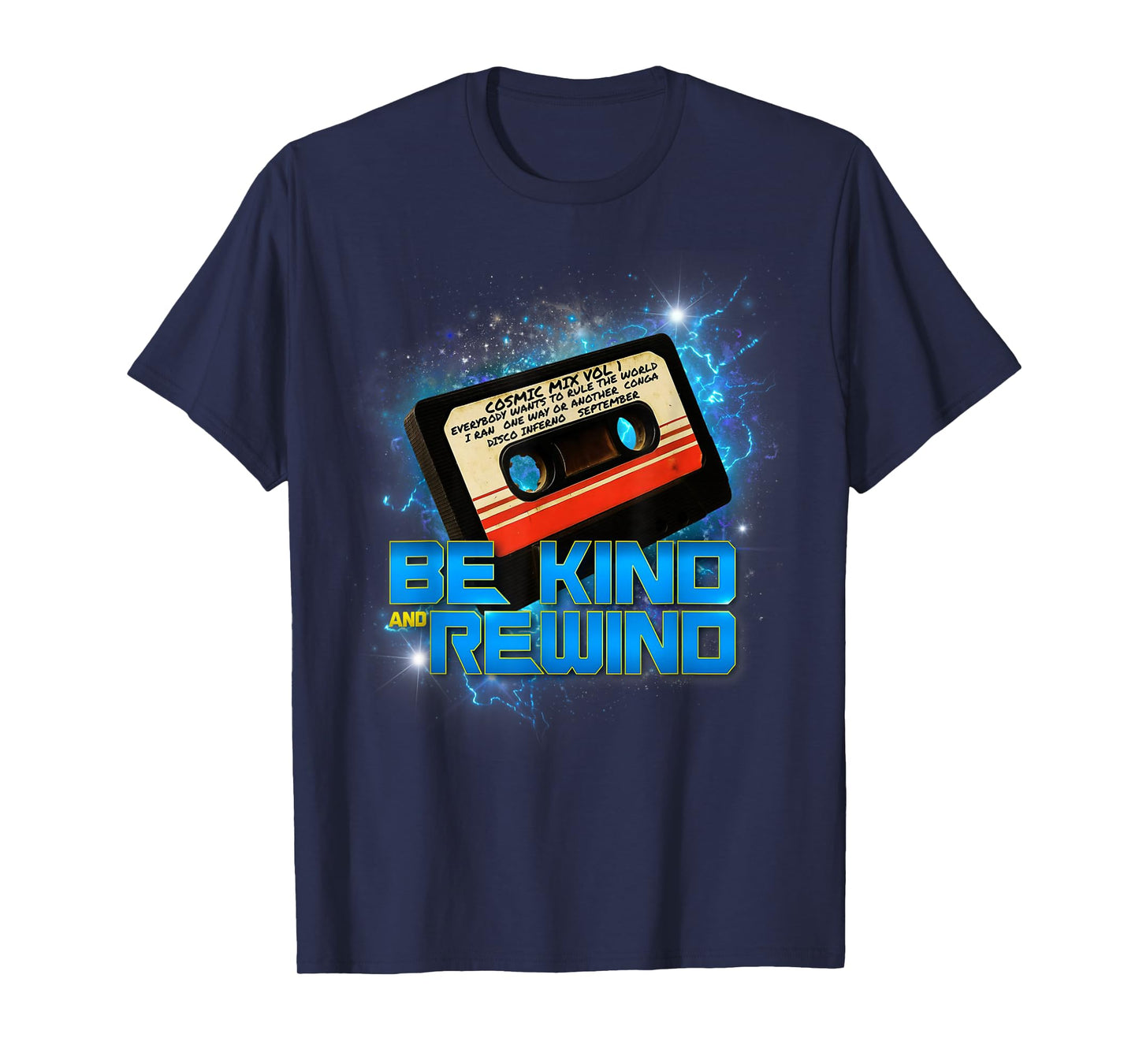 Be Kind and Rewind Retro Cassette Cosmic Remix T-Shirt