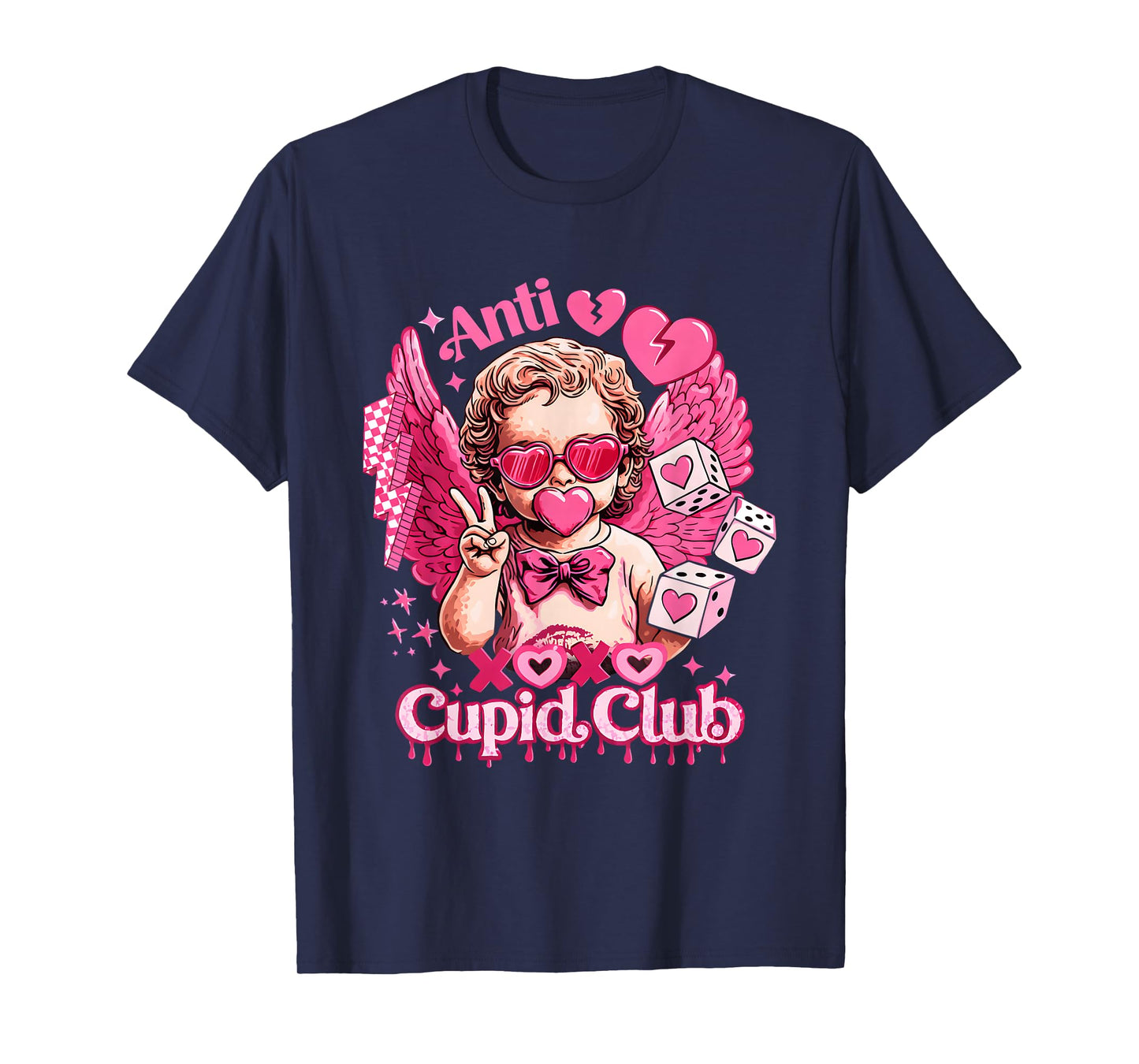 Anti Valentine Club Funny Valentine's Day Friends T-Shirt