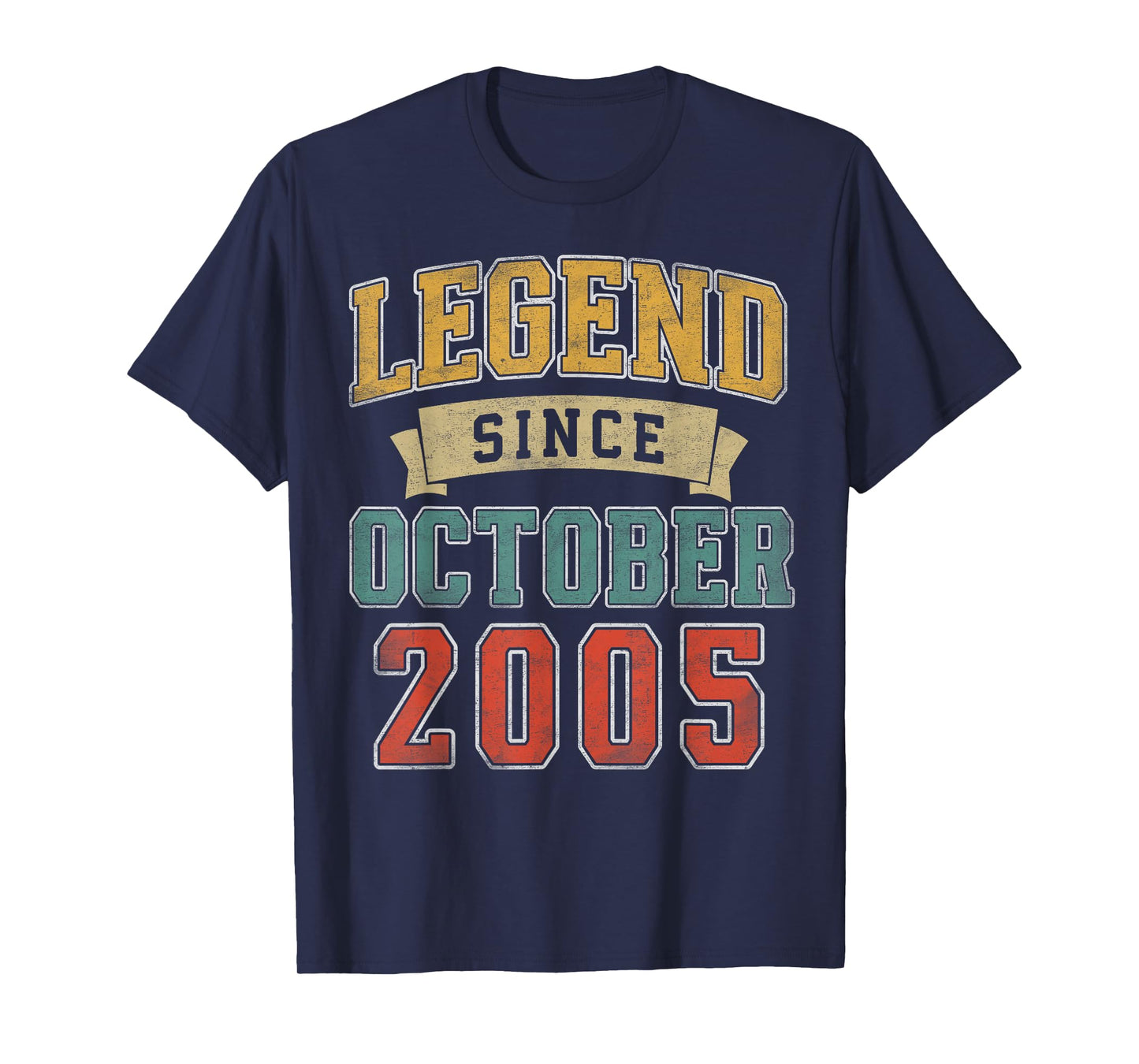 Legend October 2005 20th Birthday Men Women 20 Year Old T-Shirt