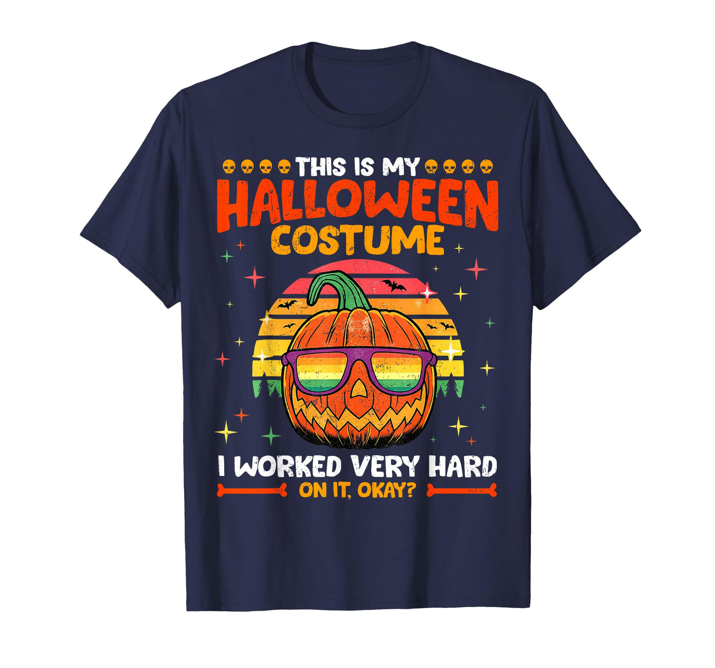This Is My Halloween Costume Jack O Lantern Mens Womens T-Shirt