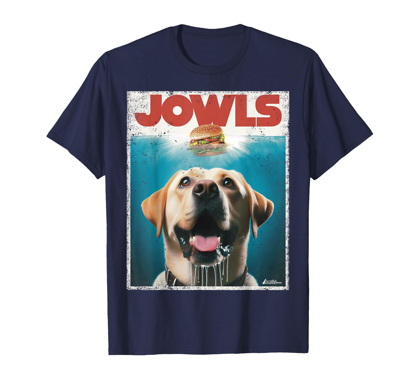 Funny Yellow Lab Jowls Top, Labrador Retriever Dog Mom, Dad T-Shirt