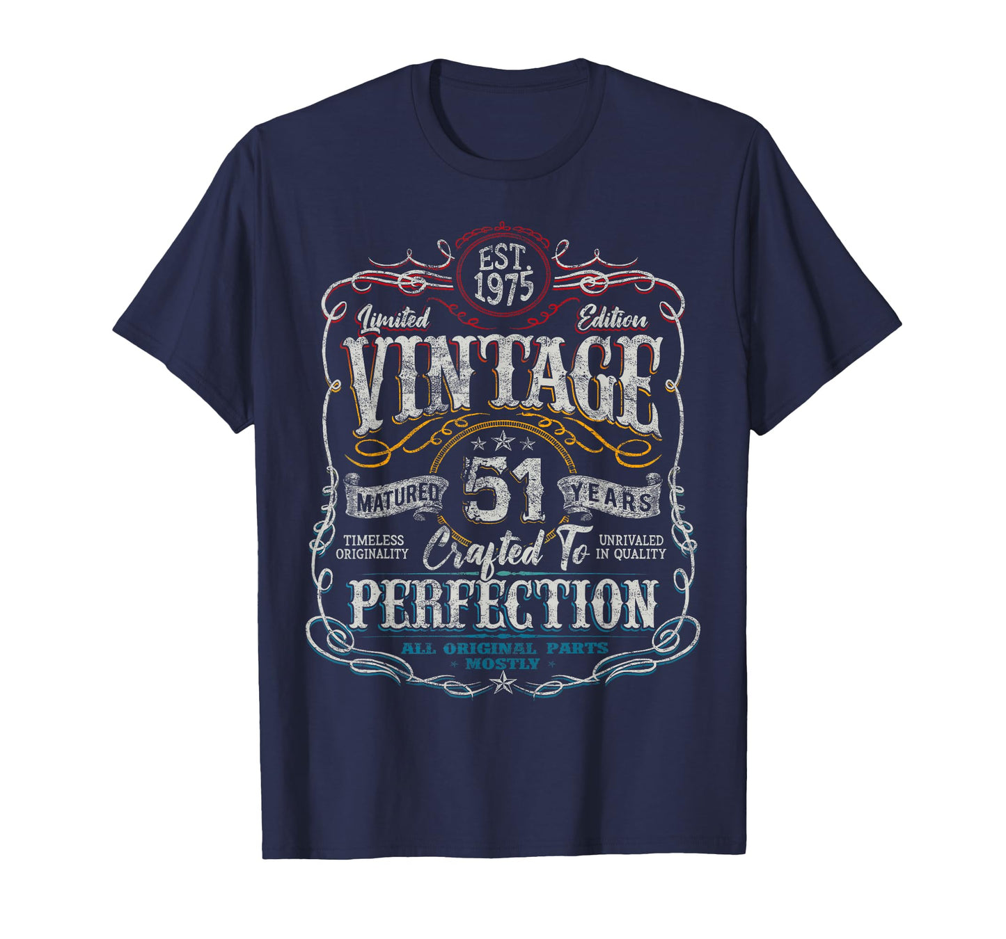 Vintage 1975 Limited Edition Shirt 51 Year Old 51st Birthday T-Shirt