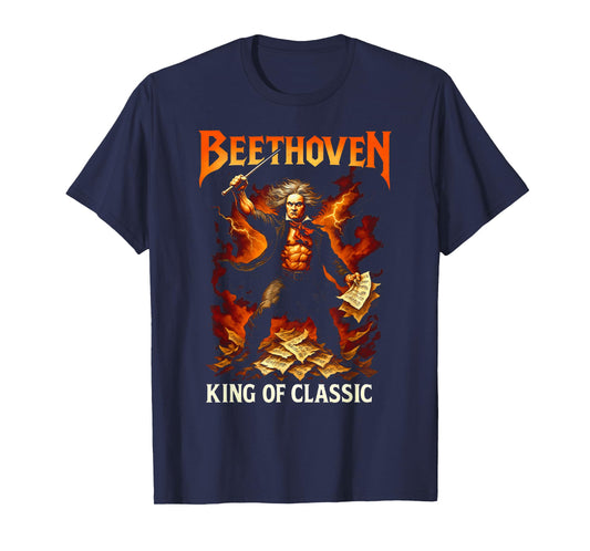 Beethoven Power Metal Classical Music Composer Album T-Shirt
