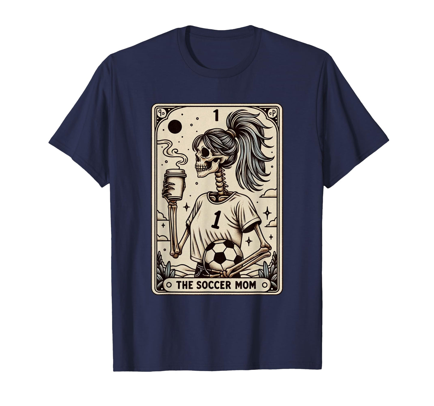 Soccer Mom Tarot Card, Vintage Halloween Soccer Mama T-Shirt