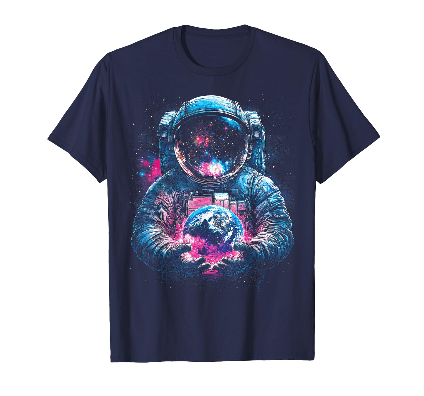 Astronaut Planet Earth Outer Space Galaxy Universe Science T-Shirt