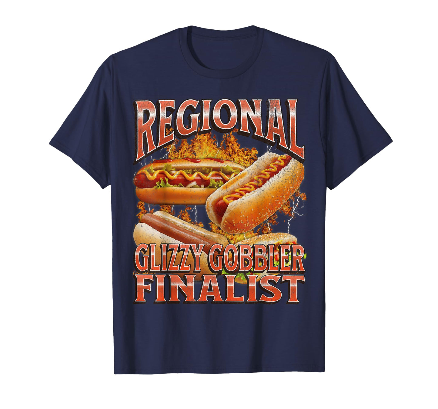 Glizzy Gobbler Funny Wiener Hot Dog Meme Bootleg Graphic T-Shirt for Men Women