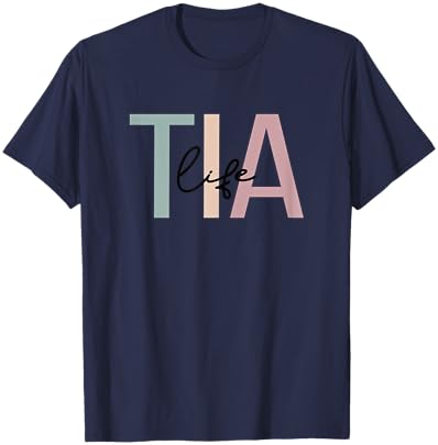 Tia Life Tia Grandma Boho Tia Grandmother T-Shirt - T-Shirt | Navy