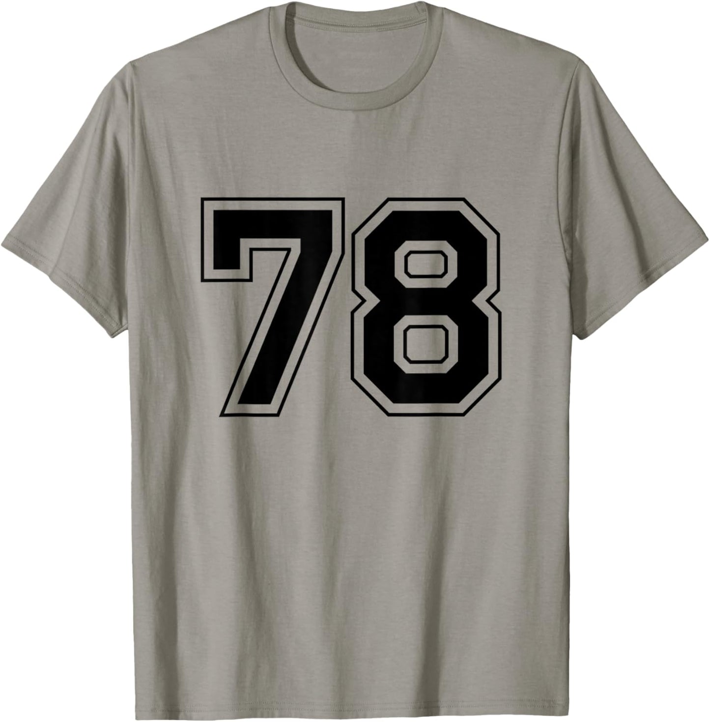 Number 78 T-Shirt - T-Shirt | Sand