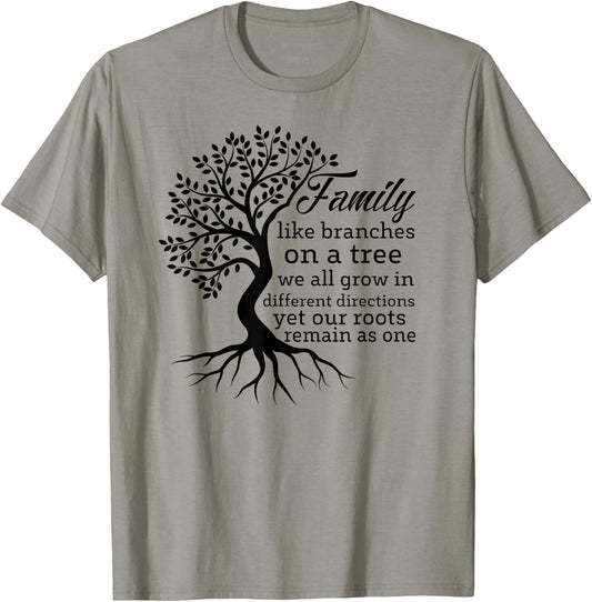 Family Tree Funny Family Reunion 2025 T-Shirt - T-Shirt | Sand