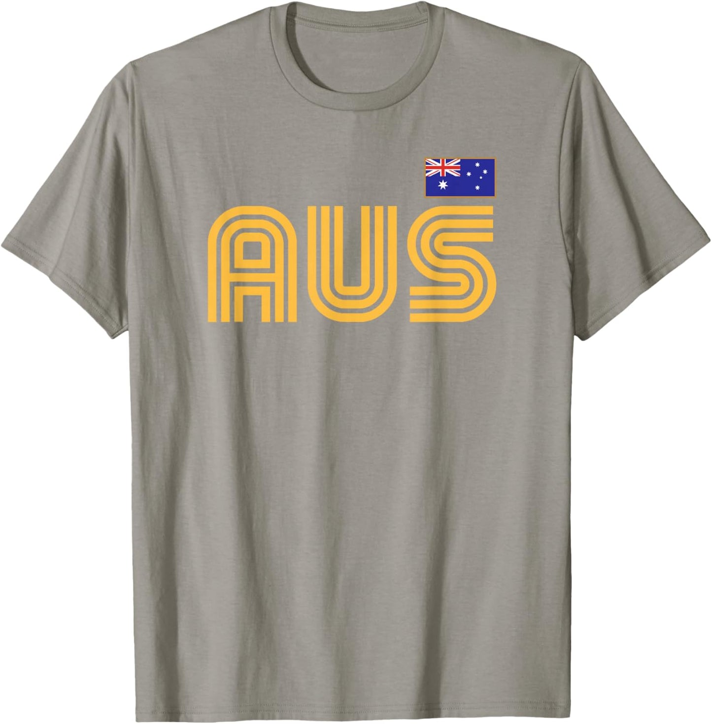 Australia Flag Retro International Country Australian Pride T-Shirt - T-Shirt | Sand