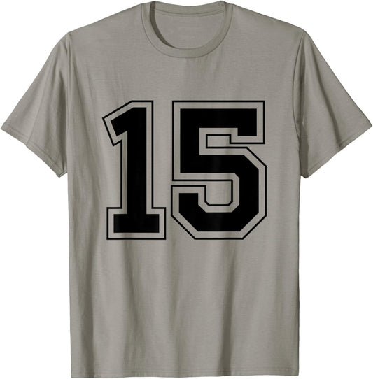 Number 15 T-Shirt - T-Shirt | Sand