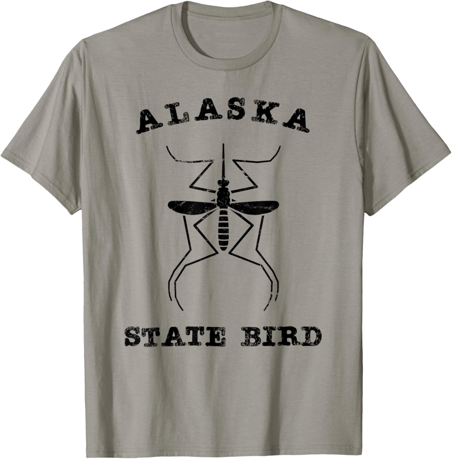Alaska State Bird Mosquito T-Shirt - T-Shirt | Sand