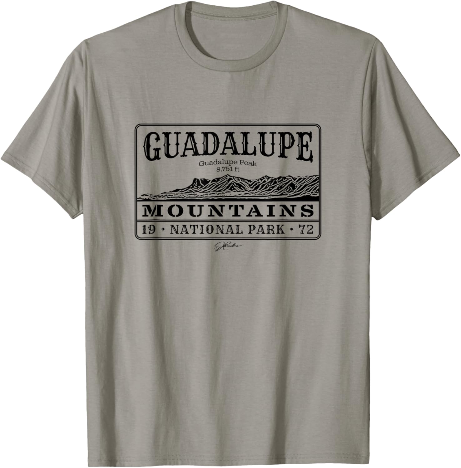 JCombs: Guadalupe Mountains National Park, Texas T-Shirt - T-Shirt | Sand