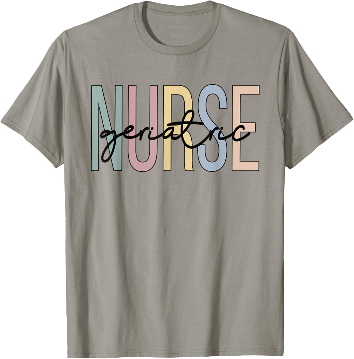 Geriatric Nursing Boho Geriatric Nurse T-Shirt - T-Shirt | Sand