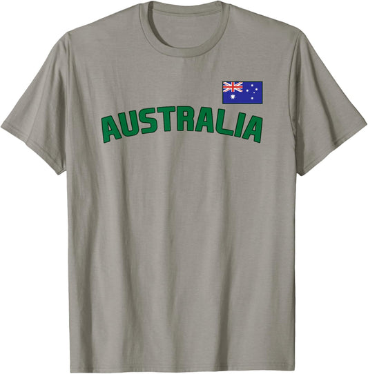 Australia Flag Australian Pride International Country T-Shirt - T-Shirt | Sand