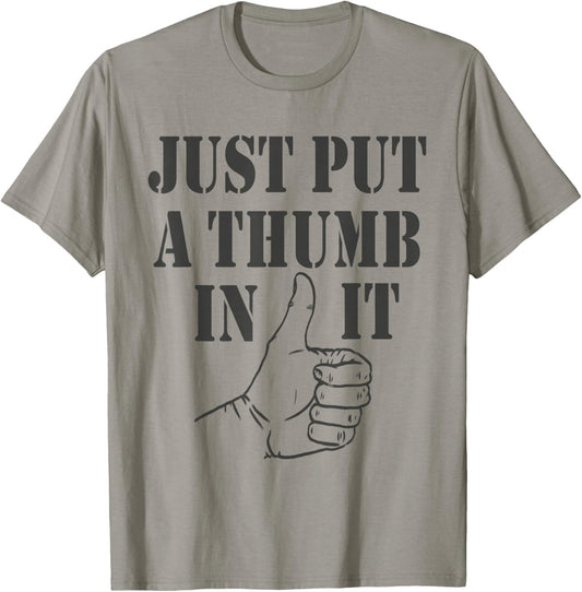 Ammo gun lovers just put a thumb in it T-Shirt - T-Shirt | Sand