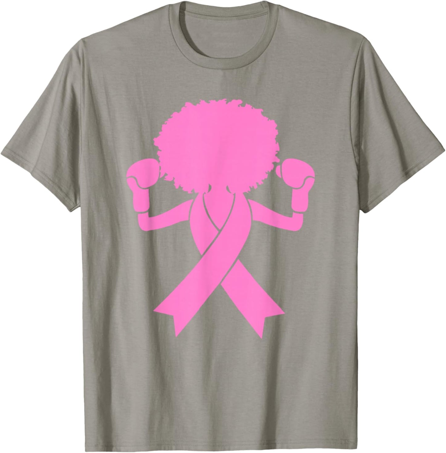 Breast Cancer Awareness Warrior Pink Ribbon Support T-Shirt - T-Shirt | Sand