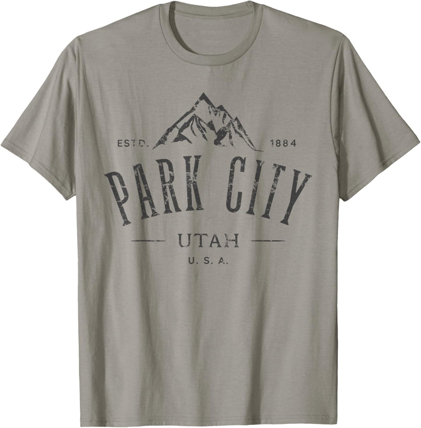Park City Utah Awesome Mountain Design Souvenir T-Shirt - T-Shirt | Sand
