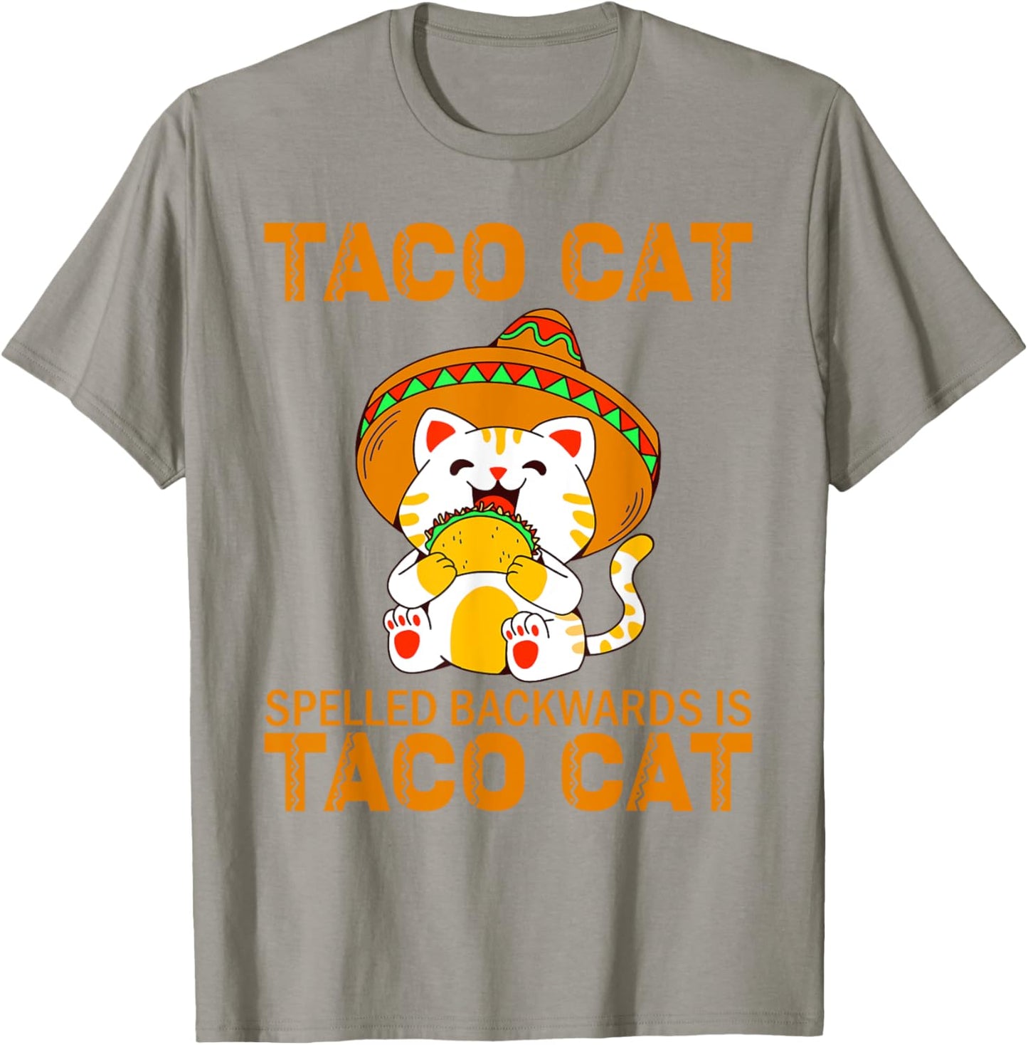 TacoCat for Kids Taco Cat Cinco de Mayo TacoCat Kids Cat T-Shirt - T-Shirt | Sand