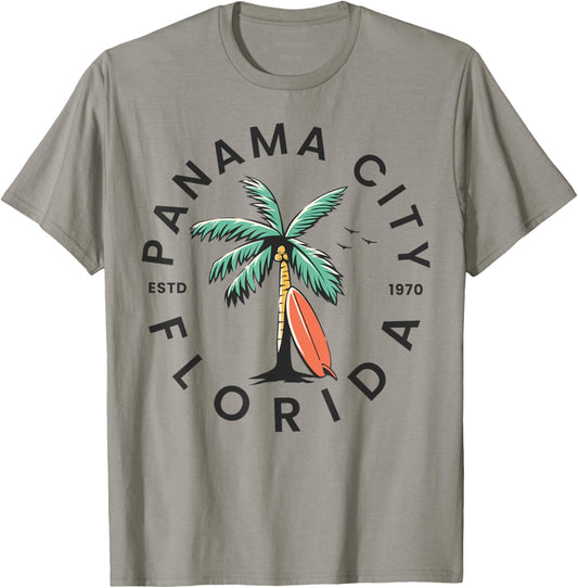 Panama City Florida Beach Surf Summer Vacation Women Kids T-Shirt - T-Shirt | Sand