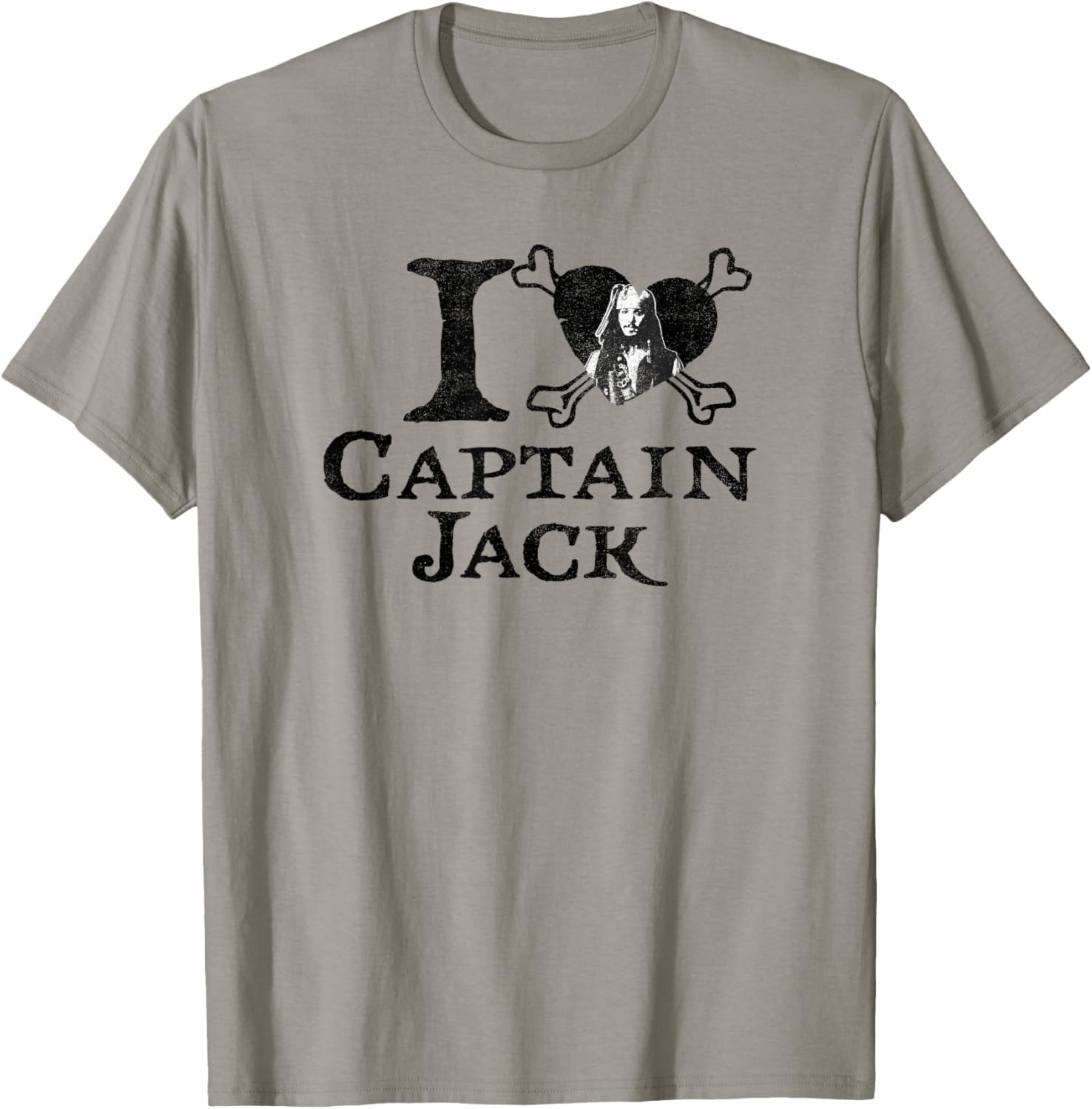 Disney Pirates of The Caribbean I Heart Captain Jack T-Shirt - T-Shirt | Sand