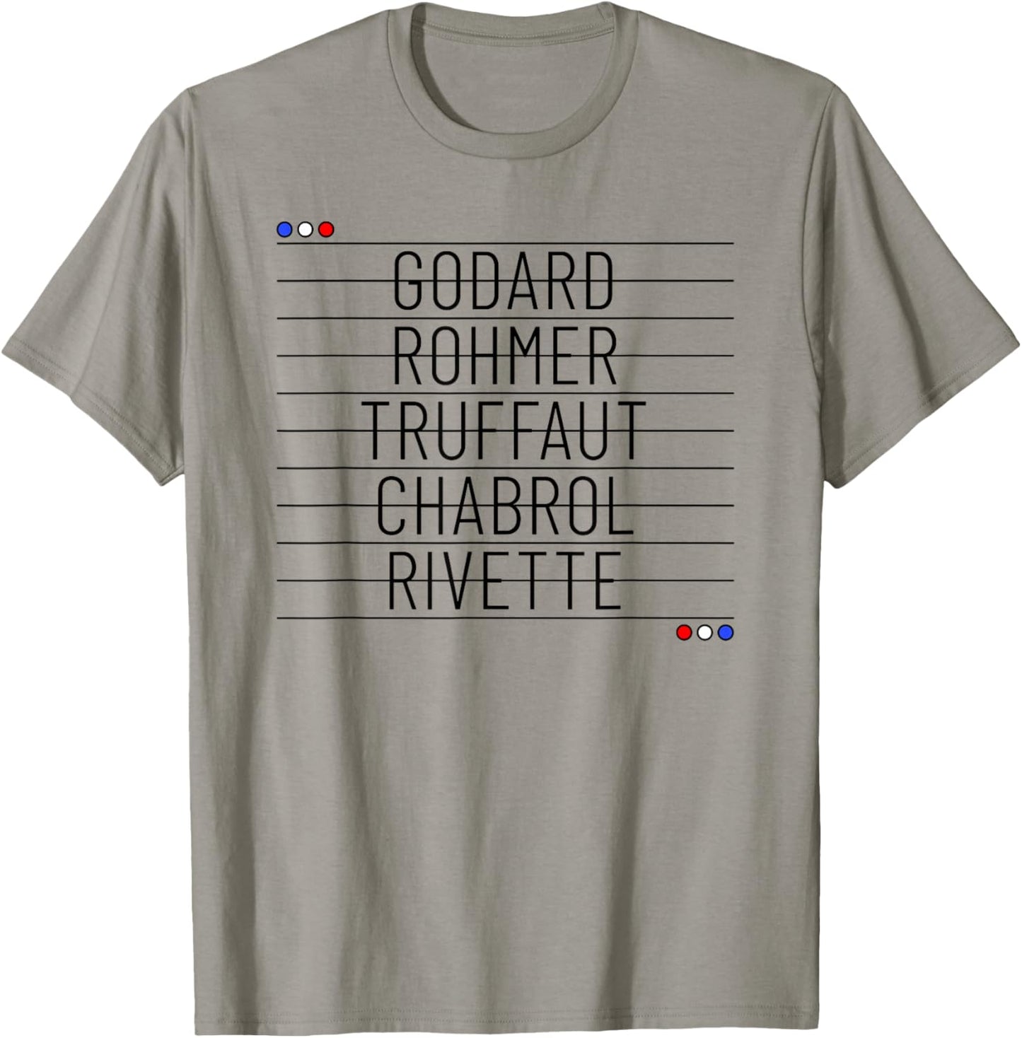 French New Wave Film Directors Cinema / Movie Buff T-Shirt - T-Shirt | Sand