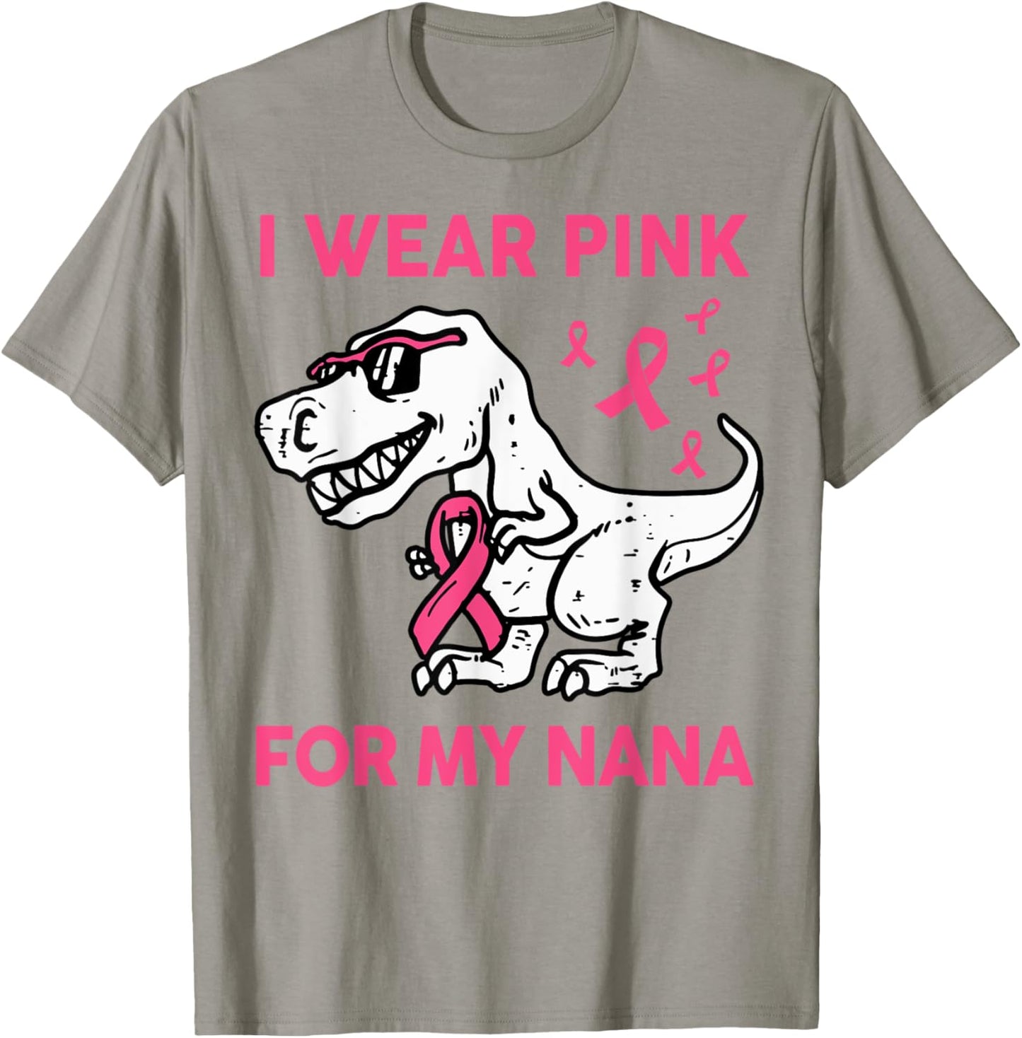 I Wear Pink For My Nana Breast Cancer Awareness Toddler Kids T-Shirt - T-Shirt | Sand