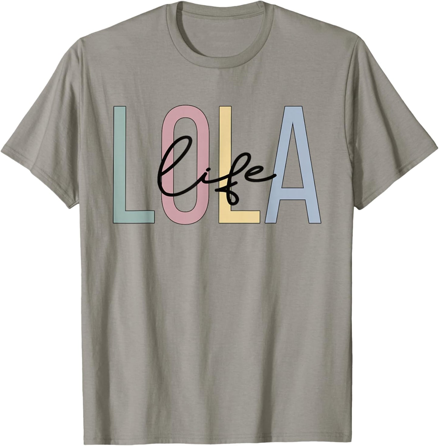 Lola Life Lola Grandma Boho Lola Grandmother T-Shirt - T-Shirt | Sand