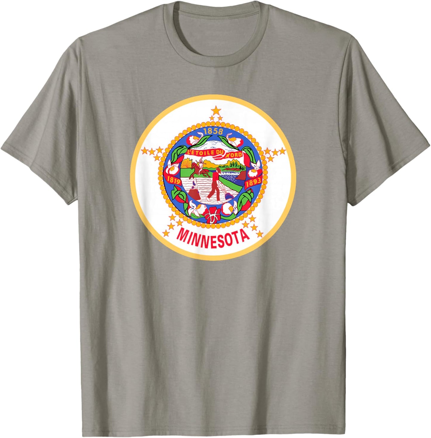 Minnesota State Flag T-Shirt - T-Shirt | Sand