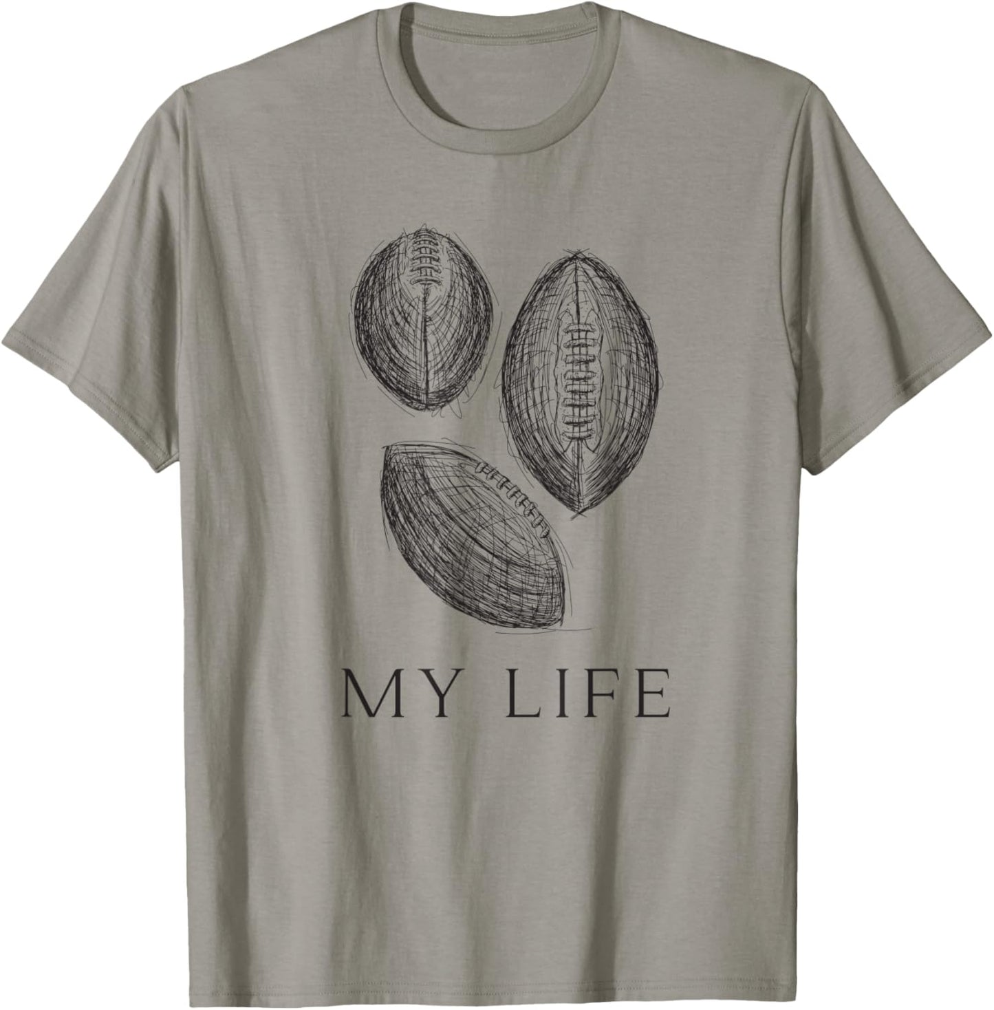 My Life Football T-Shirt - T-Shirt | Sand