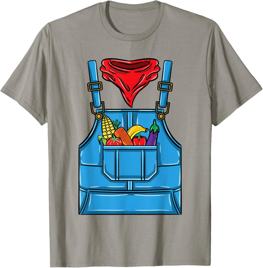 Farmer Costume Halloween T-Shirt - T-Shirt | Sand
