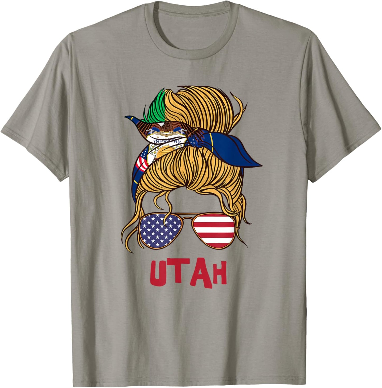 Utah for Girls Utah proud State Flag T-Shirt - T-Shirt | Sand