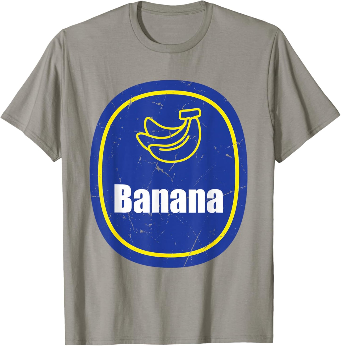 Banana Sticker Costume Cute Easy Fruit DIY Halloween T-Shirt - T-Shirt | Sand