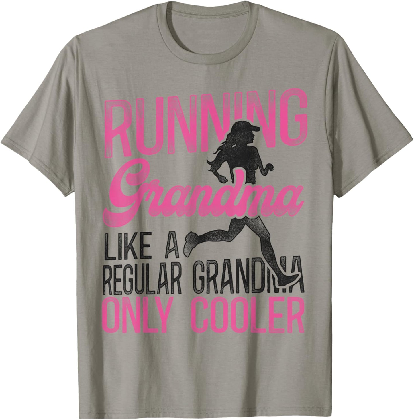Running Runner Half Marathon Grandma Vintage Female Runner T-Shirt - T-Shirt | Sand
