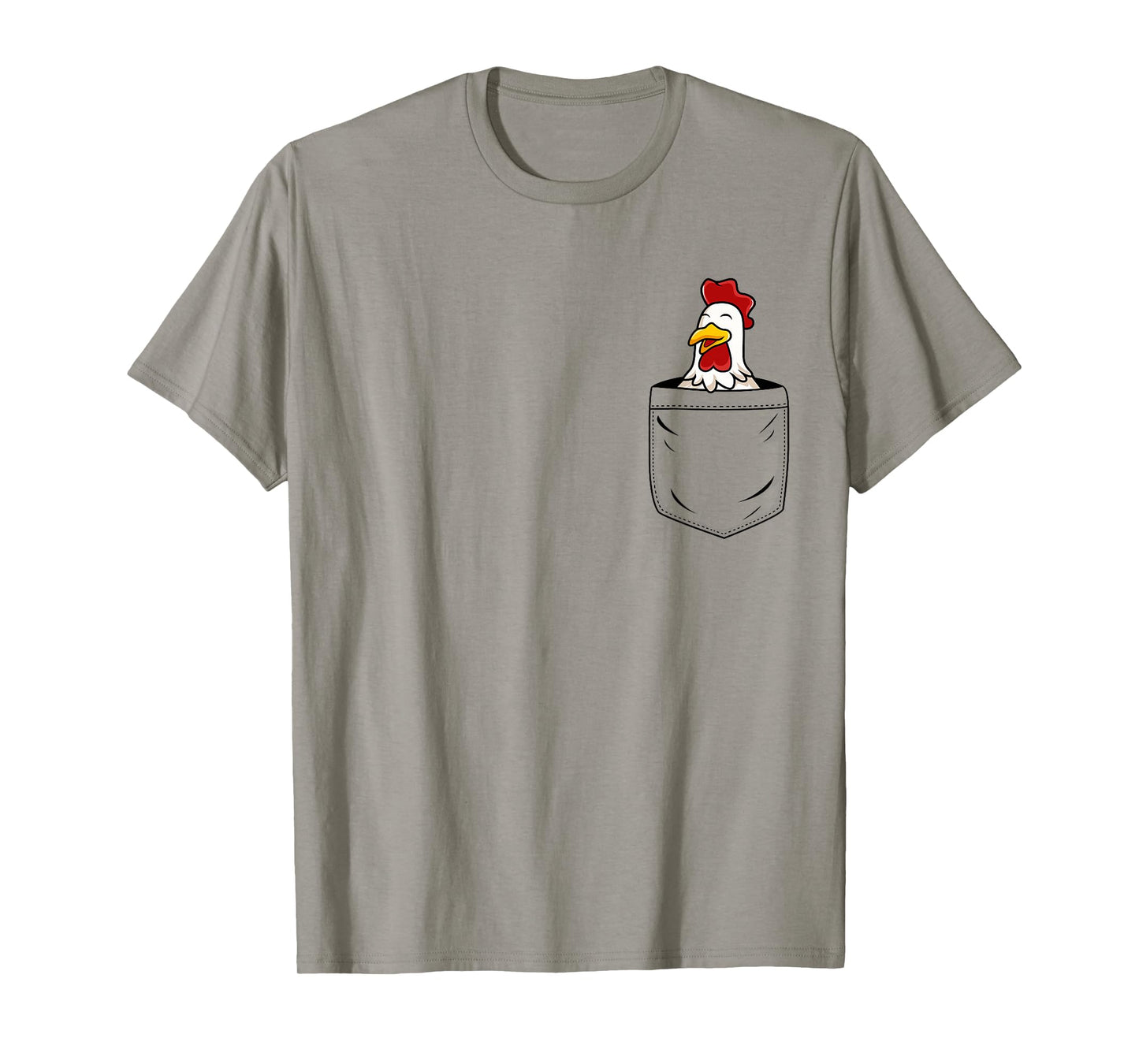 Chicken Lovers Cute Funny Chicken In Pocket T-Shirt