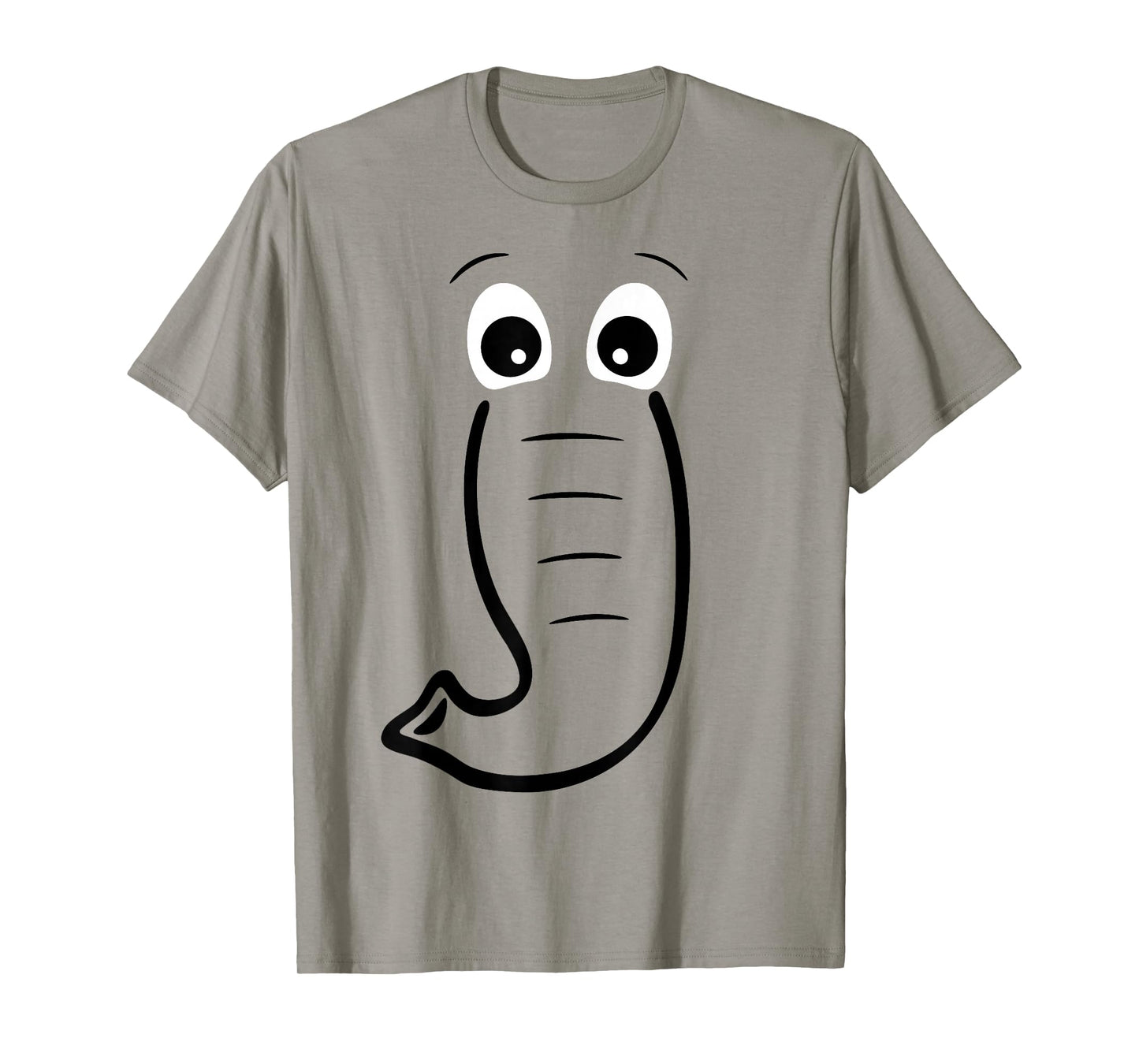 Elephant Face, Cartoon Style, Easy Halloween Costume T-Shirt