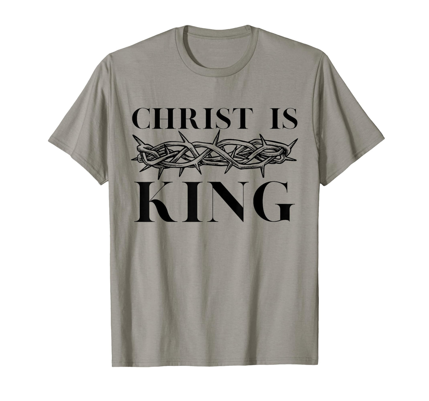 Unique Design Christ Is King Christian Crown of Thorns T-Shirt