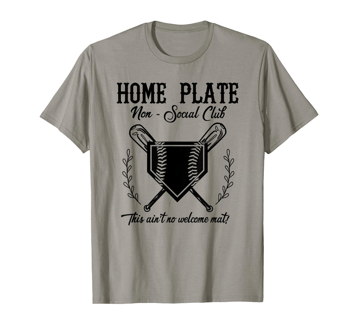 Girl's Softball Catcher Non Social Club Not A Welcome Mat T-Shirt