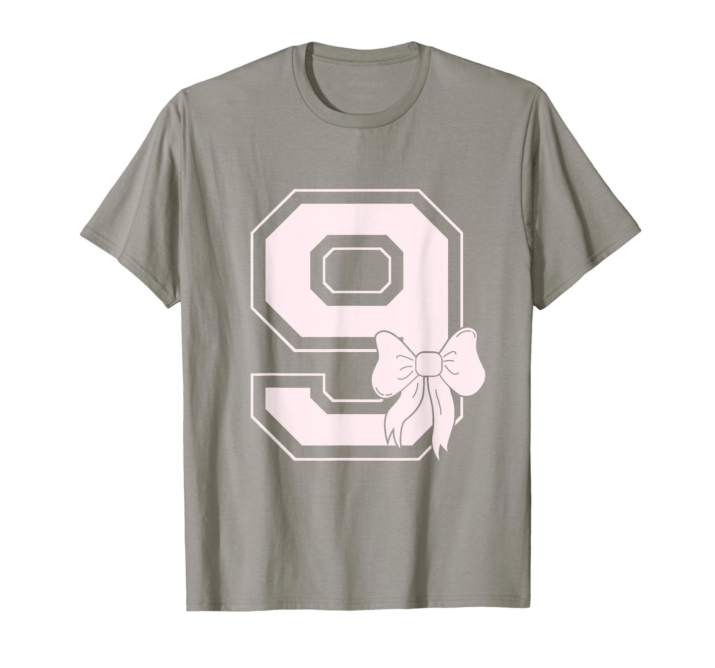 Birthday Girl Pink Coquette Bow 9 Year Old Aesthetic Girly T-Shirt