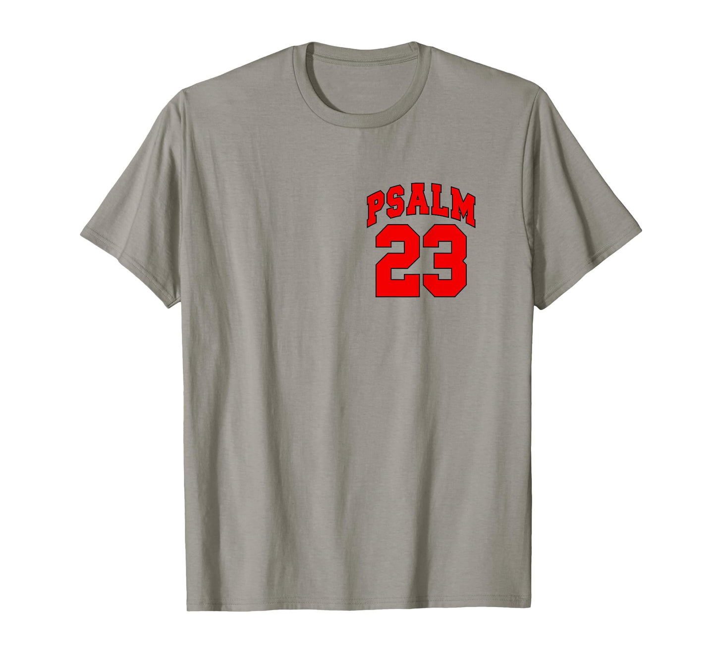 Front Back Designs, Psalm 23 - Lord is My Shepherd Christian T-Shirt