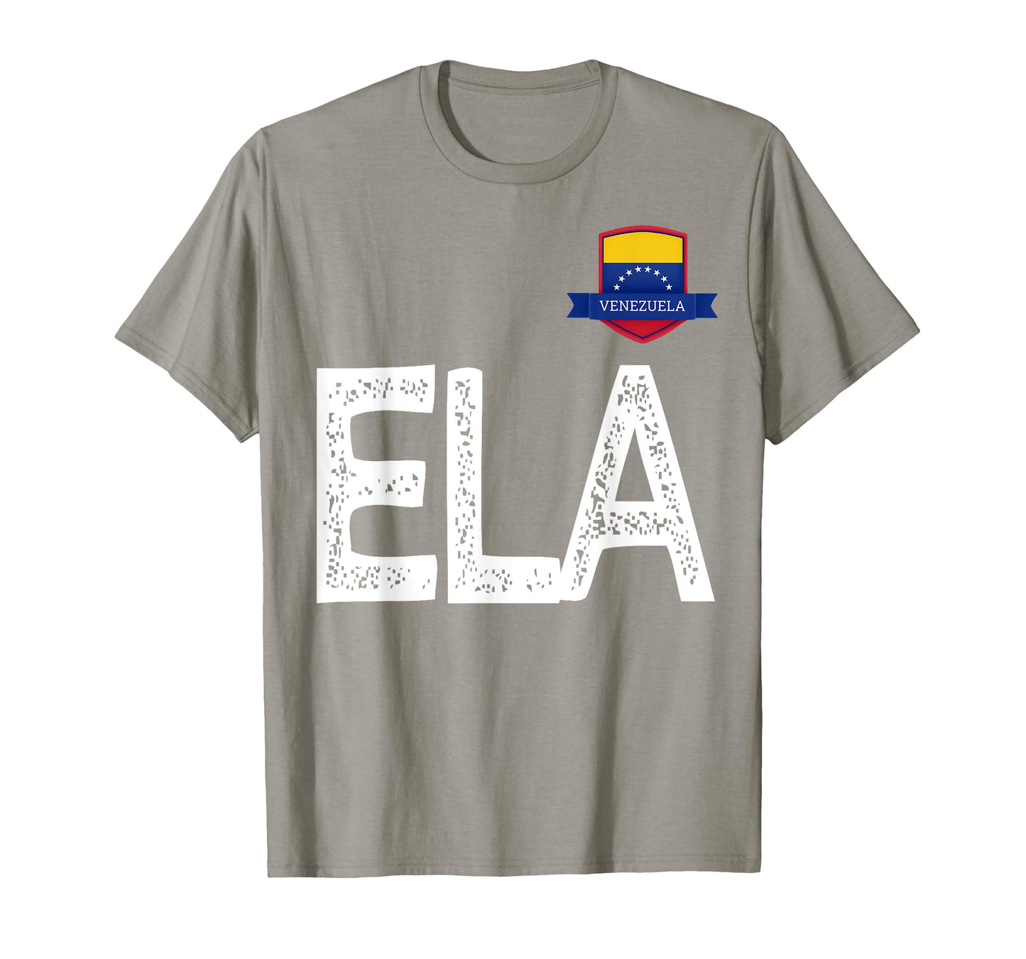 Venezuela Human-Flag Letter E and L and A Venezuela T-Shirt