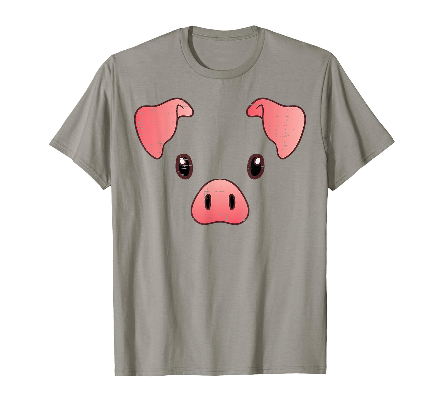 Pig Face Costume Cute Hog Halloween Animal Kids Women Men T-Shirt