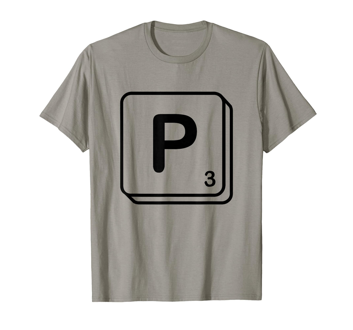 Letter P Word Game Tile T-Shirt