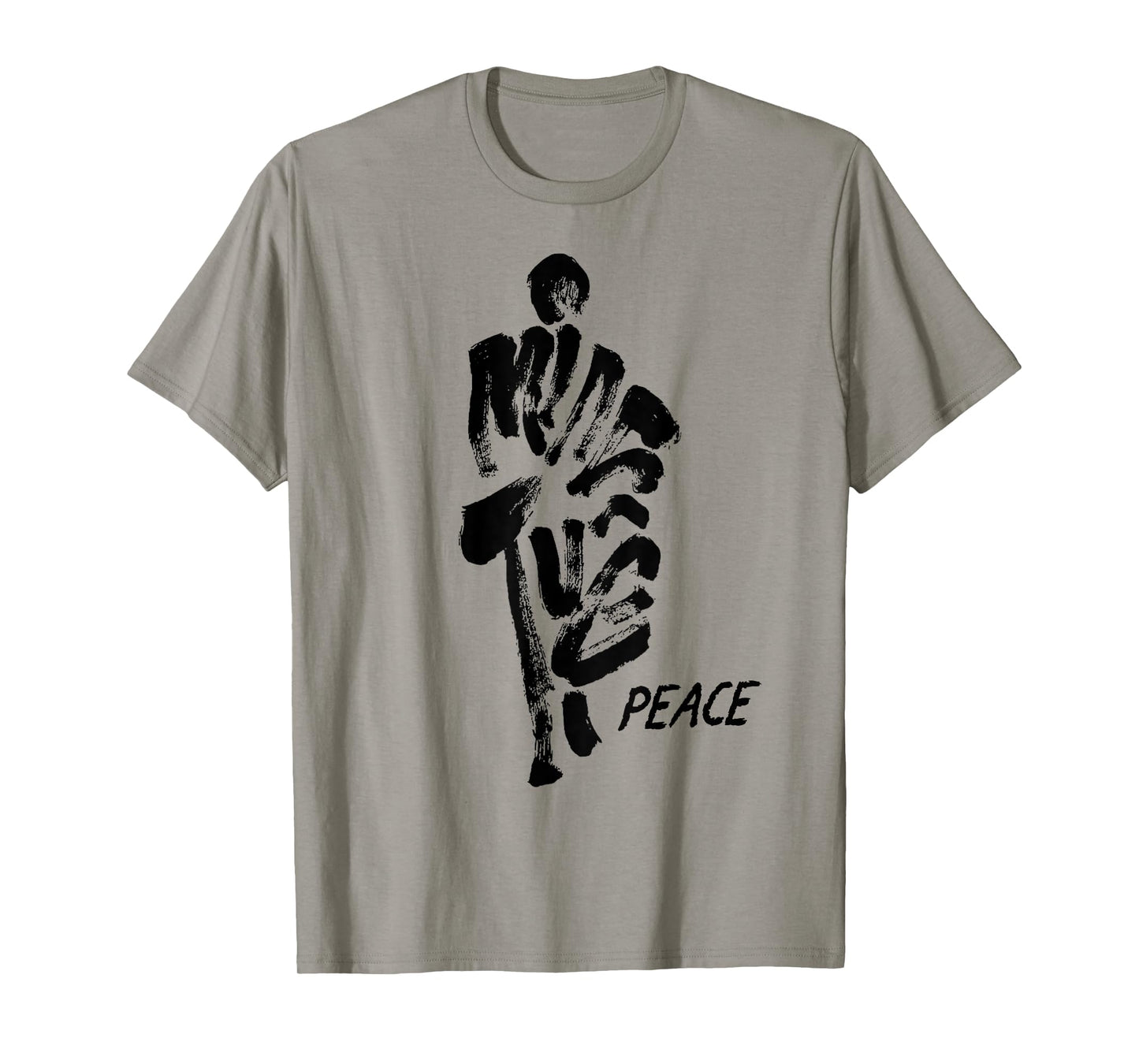 Thich Minh Tue Vietnamese Buddha Peace Lotus Calligraphy T-Shirt